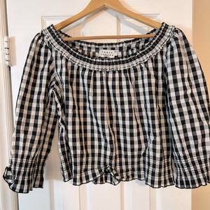 Plaid top from Tanya Taylor, size small